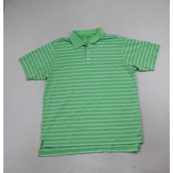 Adidas Climalite Green Polo Shirt Casual Golf Size Large - Picture 1 of 8